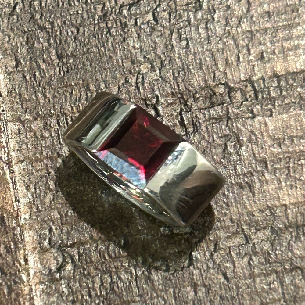 Allure 925 Sterling Silver Garnet Look Pendant